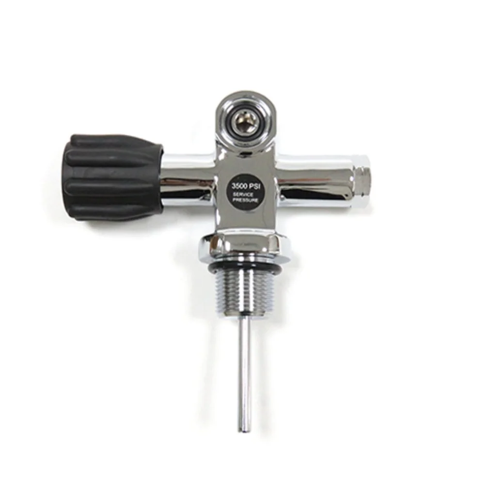 Copper Chrome Plated Dual Tank Scuba Valve 3500 PSI Working Pressure Compatible with DIN and For YOKE Fittings