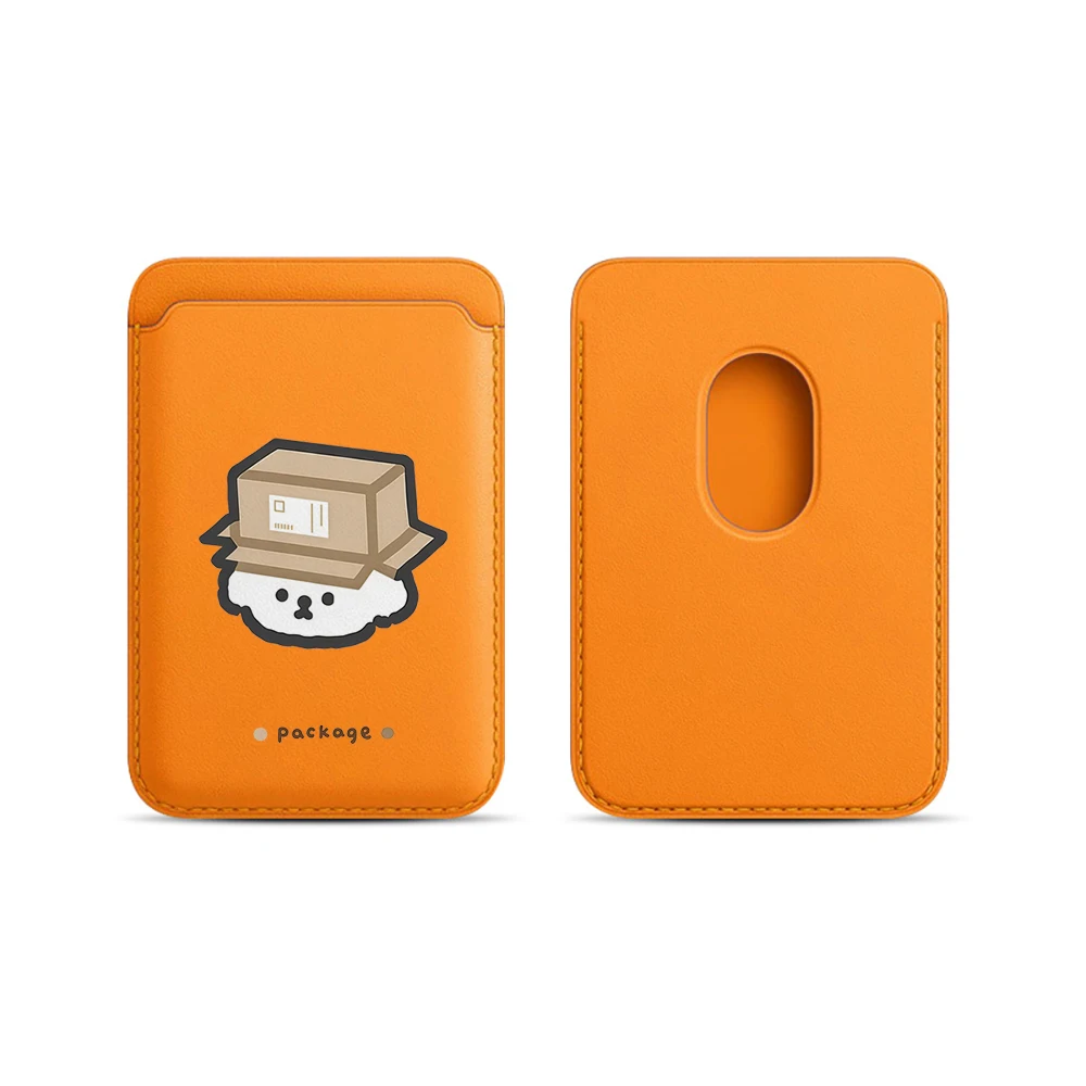 Puppy Leder-Kartenetui Handyhülle Kartenhalter für Magnetische Hülle Geeignet für alle iPhone Magsafe Karten-Handy-Rückseiten-Taschen – Detail 10