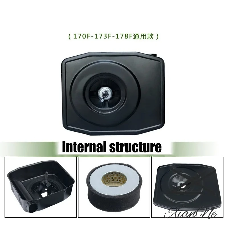 AIR CLEANER ASSY FOR 170F 178F 186FA 188F 3KW 5KW DIESEL FILTER HOUSING ELEMENT ASSEMBLY GENERATOR TILLER