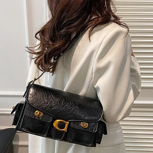 

2025 Новинка! Женская сумка-мессенджер в стиле ретро - нишевая высококачественная универсальная сумка подмышками