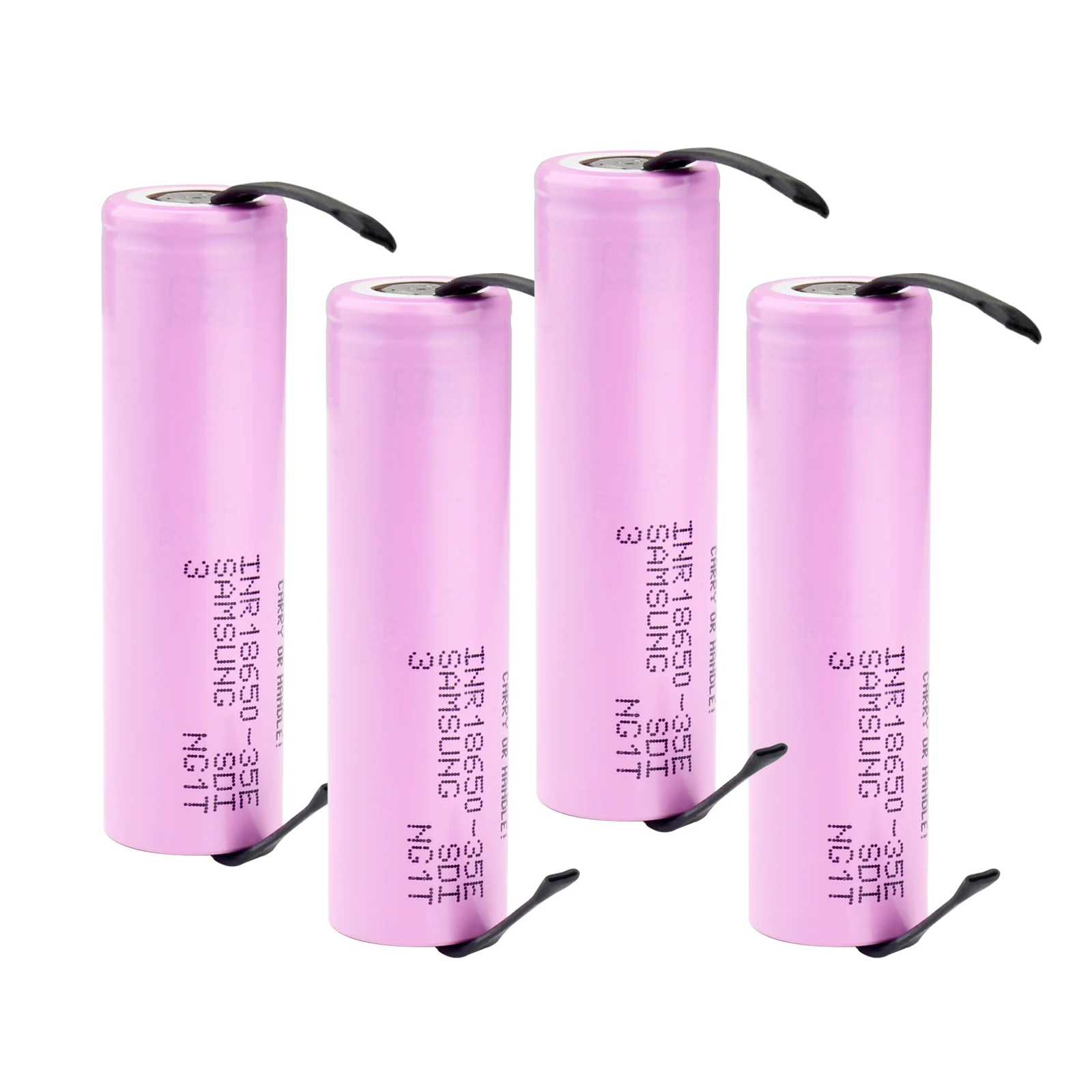 Batería recargable de litio INR18650 35E, 3,7 V, 3500mAh, 10A, alta potencia de descarga, 18650 baterías de hoja de níquel para soldadura