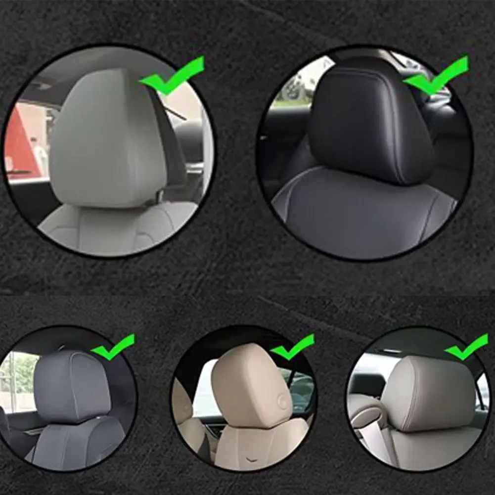 Universelle Horror-Gesichts-Schonbezüge für Autokopfstützen, Gruseliger Schwarzer Totenkopf-Design, Lustig und Verspielt, Sitzschutz für alle Gelegenheiten, Auto-Zubehör – Detail 12