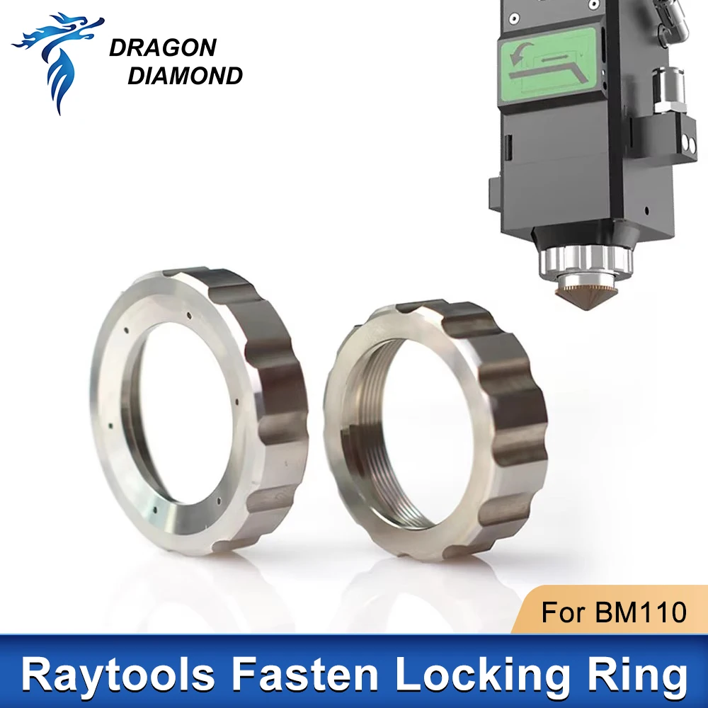 Raytools Fasten Borgring Keramische Houder 304 Roestvrij Staal Laserkop Patrs Voor BT240/S BM109 BM111 Fiber Snijmachine