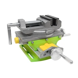 Allsome 2 in 1 Drilling machine vise Drill press vice Swivel Base Table Aluminium Alloy Compound Worktable