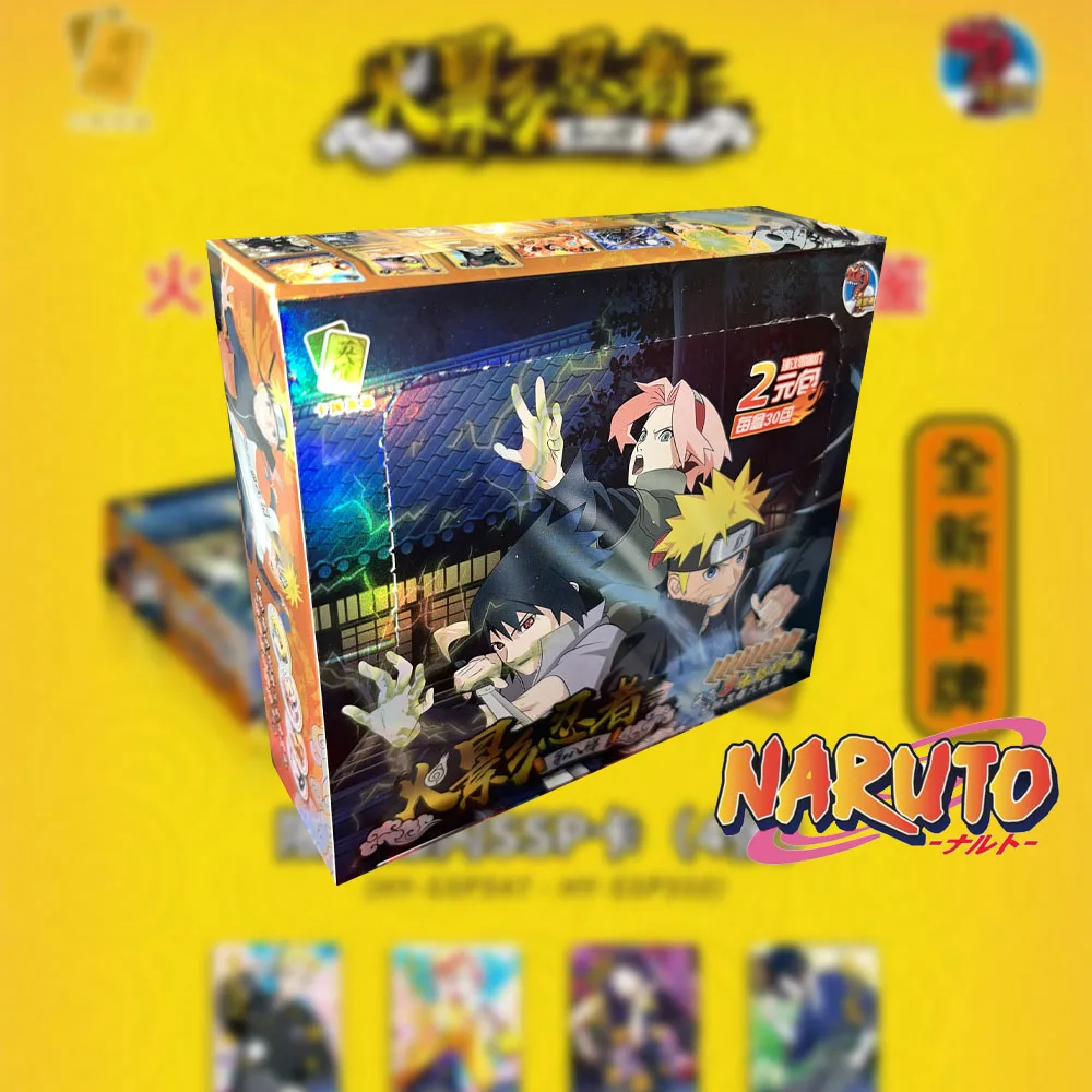 Little Dinosaur Naruto Collection Cards For Children Tsunade Uchiha Sasuke Genuine Hot Stamping UR Limited Game Kids Gifts