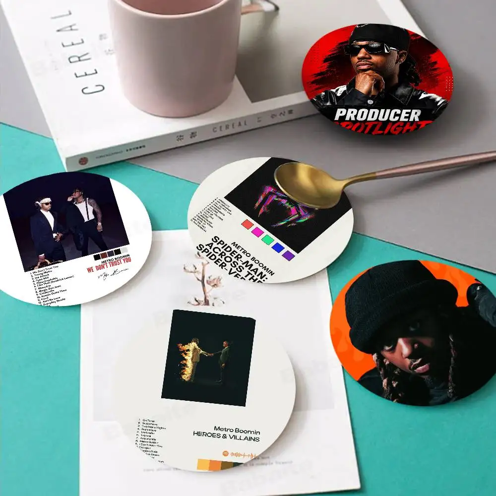 Pop Rap Singer Metro Boomin Vintage Wooden Designs for Coffee & Tea, Washable Art Pieces for Cozy Home Cafe