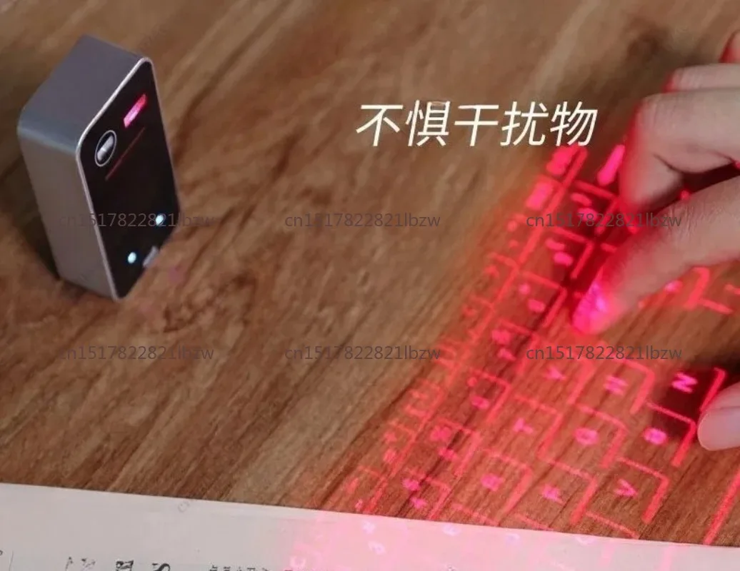 Virtual Holographic Keyboard & Mouse, Wireless Bluetooth 3D Silent Device for Computers & Phones