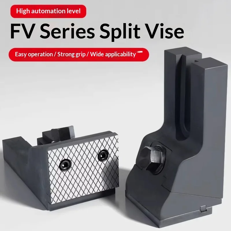 Freestyle Vice FV350N Heavy Duty Freestyle Combination Vise Split Flat-nose Vise with Large Opening for Machining