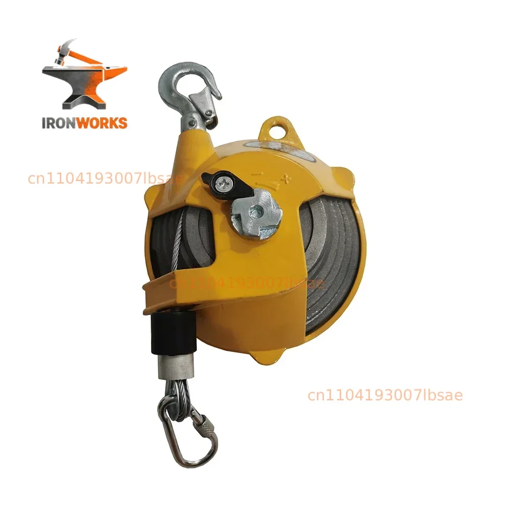 9-15KG Spring Balancer Self-locking Tower-Type Lifting Hook Spring Holder Balancer Steel Wire Rope Balancing Lifting Jack