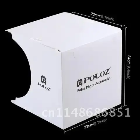 PULUZ Mini 2 LED Panels lightbox Photo Studio Shooting Tent Box  +22.5cm LED Photography Shadowless Bottom Light Lamp Panel Pad