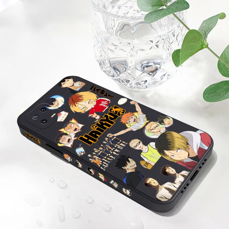 Pallavolo Boy Haikyuu custodia per telefono per Xiaomi Mi 13 12 12T 12S 11 11T Ultra 10 10T 9 9T 9SE 8 Pro Lite 5G Cover in Silicone liquido