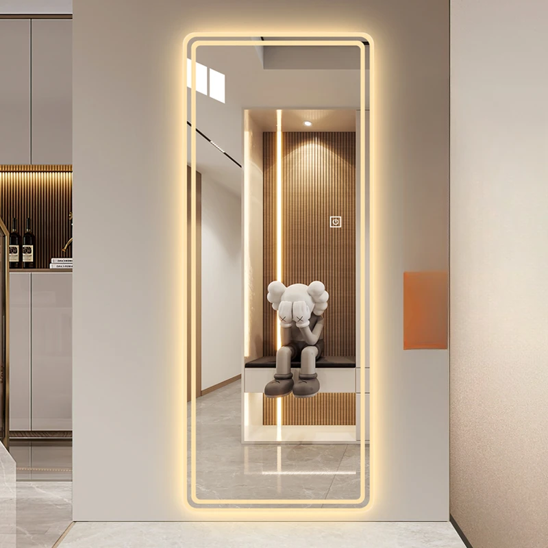 

Wall-mounted full-length mirror entry decorative mirror cloakroom fitting mirror