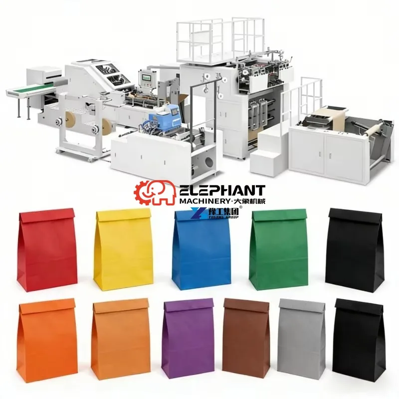 Factory Direct Fully Automatic Paper Bag Making Machine Industrial Production Line High Efficiency Paper Bag Equipment