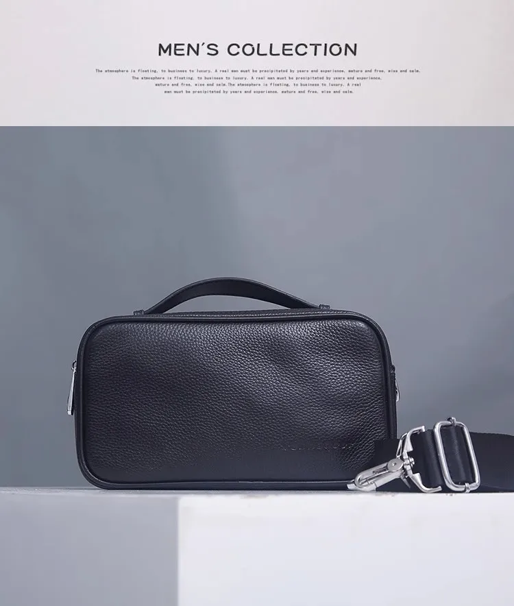 

Men's Genuine Leather Backpack, Crossbody Bag & Top-Grain Leather Messenger Bag