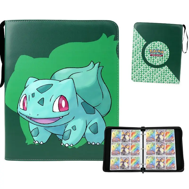 DIY 포켓몬 카드북 파이리 이상해씨 수납 앨범 꼬부기 카드 앨범 애니메이션 컬렉션 액션 피규어 선물