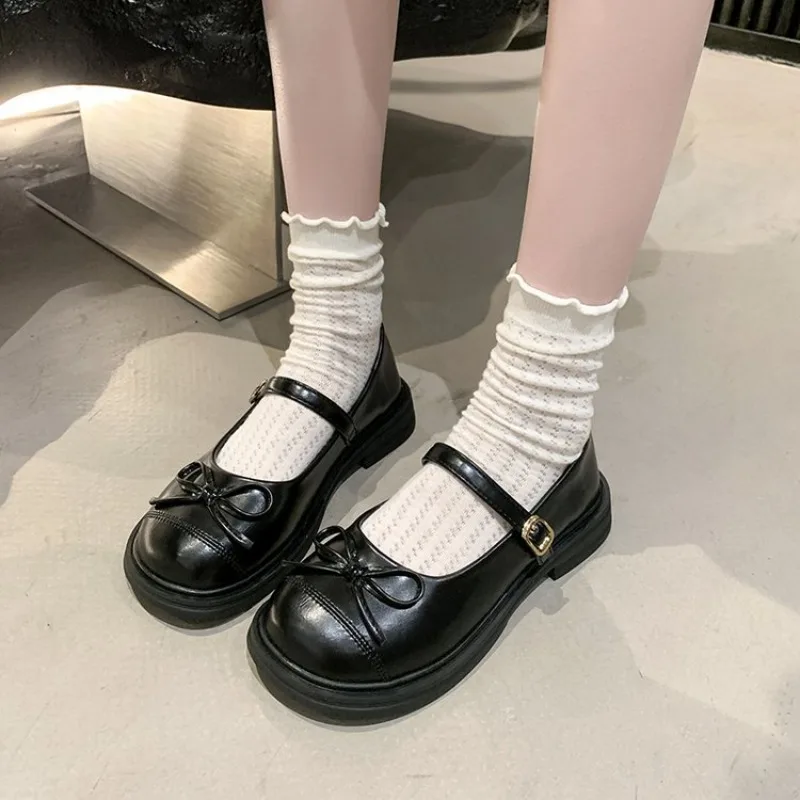 

2026 New Summer shoes comfortable outdoor thick sole round head heels single shoes