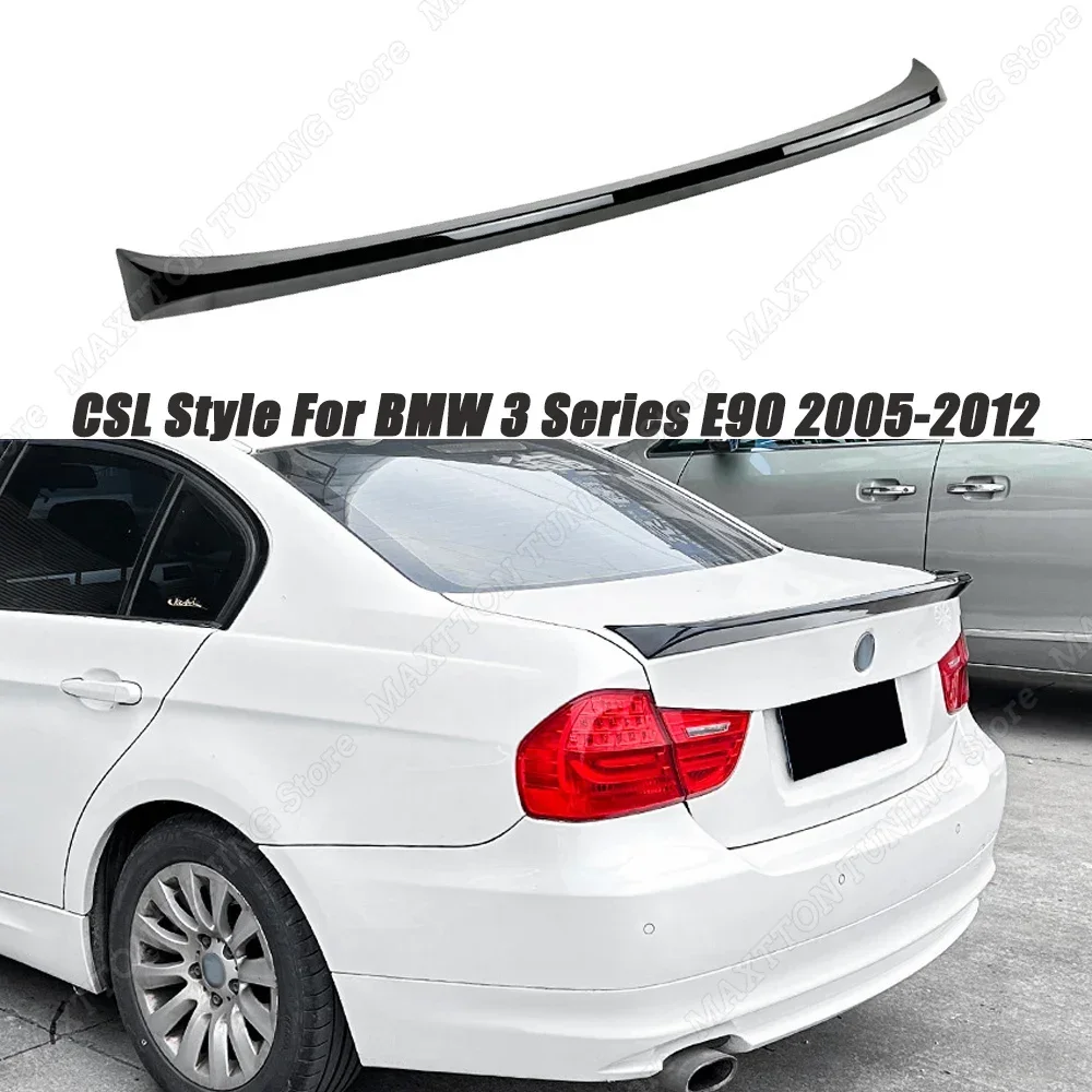 

CSL Style For BMW 3 Series E90 2005 2006 2007 2008-2012 Rear Spoiler Wing Lip Body KitS Rear Wing Car Tuning Gloss Black ABS