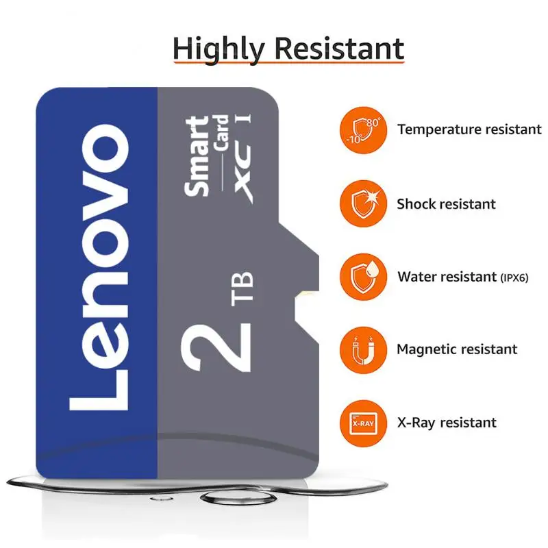 Lenovo Sd Memory Card 512GB 1TB 2TB Sd Flash Memory Card A2 PRO Карта Памяти 128GB 256GB Sd Memory Card With Free SD Adapter