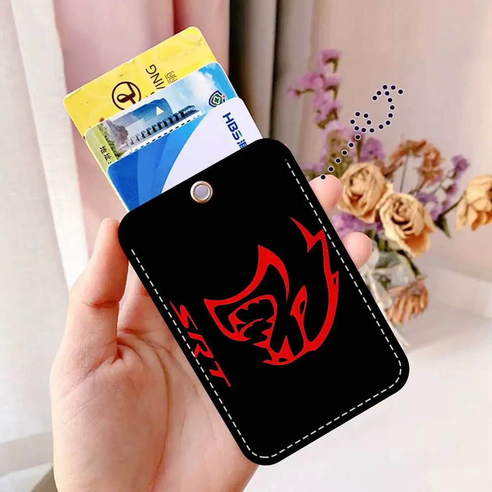 سلسلة مفاتيح حامل شعار S-SRT مع سلسلة مفاتيح لبطاقة الوصول وبطاقة الحافلة وبطاقة الائتمان وبطاقة البنك الواقية