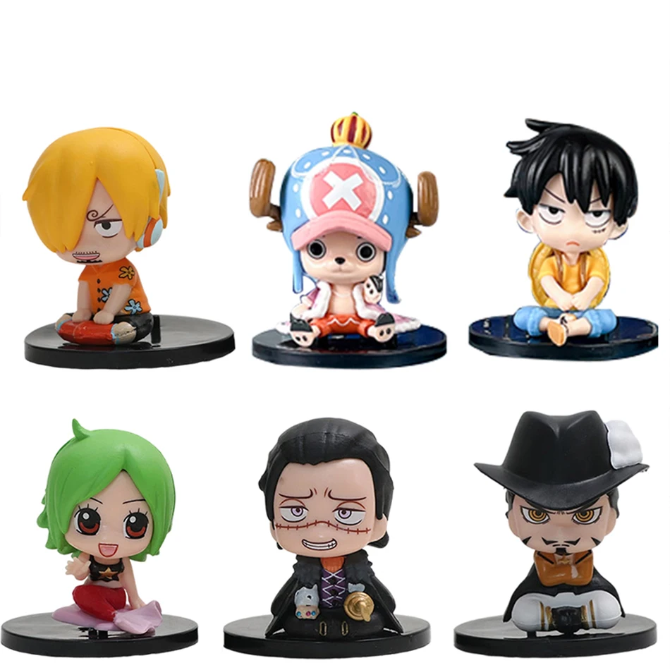 1-12 Stück Blindbox Anime One Piece Figur Luffy Roronoa Zoro 6cm Q-Version Actionfigur Niedliches Spielzeug Schreibtischdekoration Modell Geschenk – Detail 3