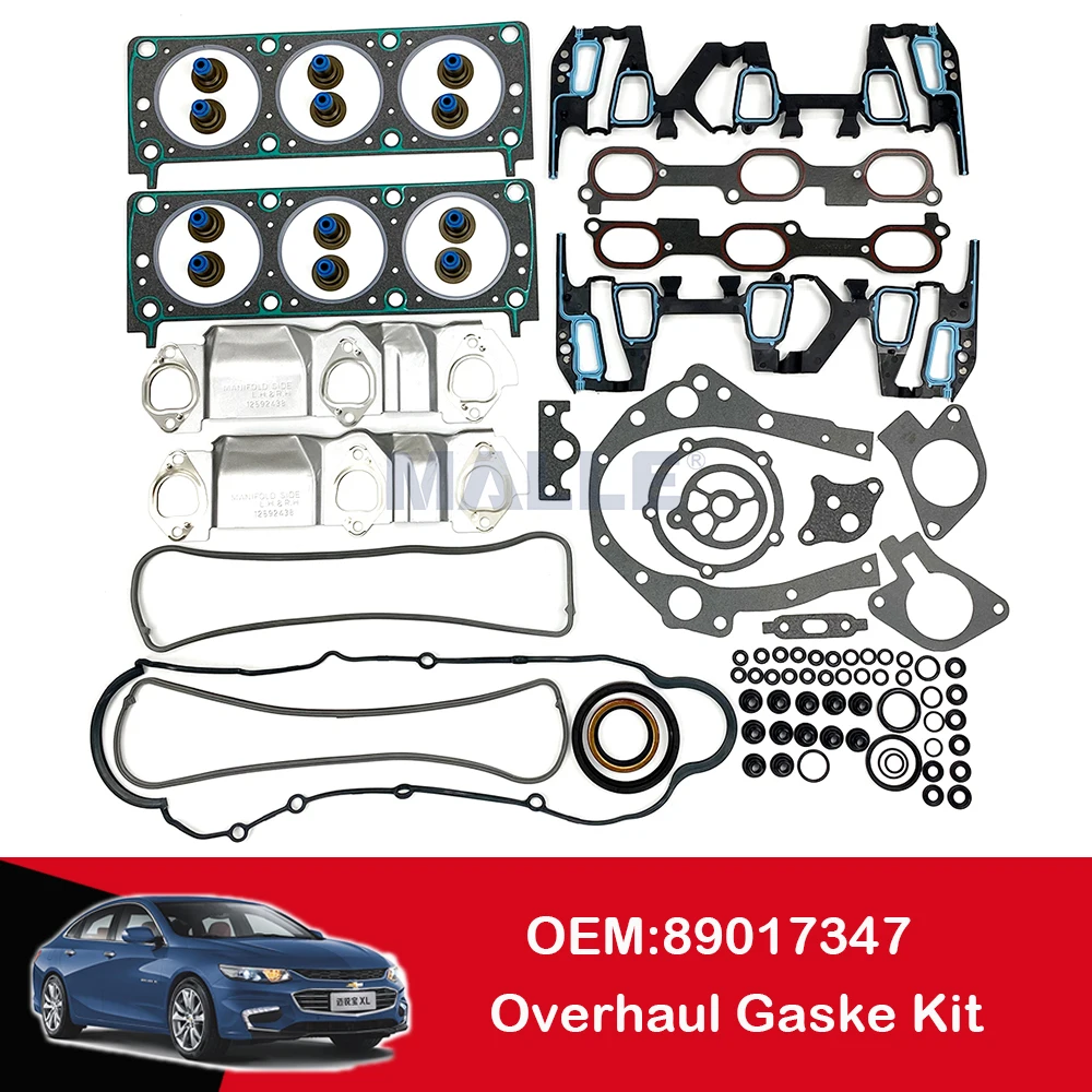 Engine Full Overhaul Gasket Repair Set For GM Buick Old Regal 2.5 3.0 LW9 LB8 Cylinder Head Gakset Kit Auto Accessories 89017347