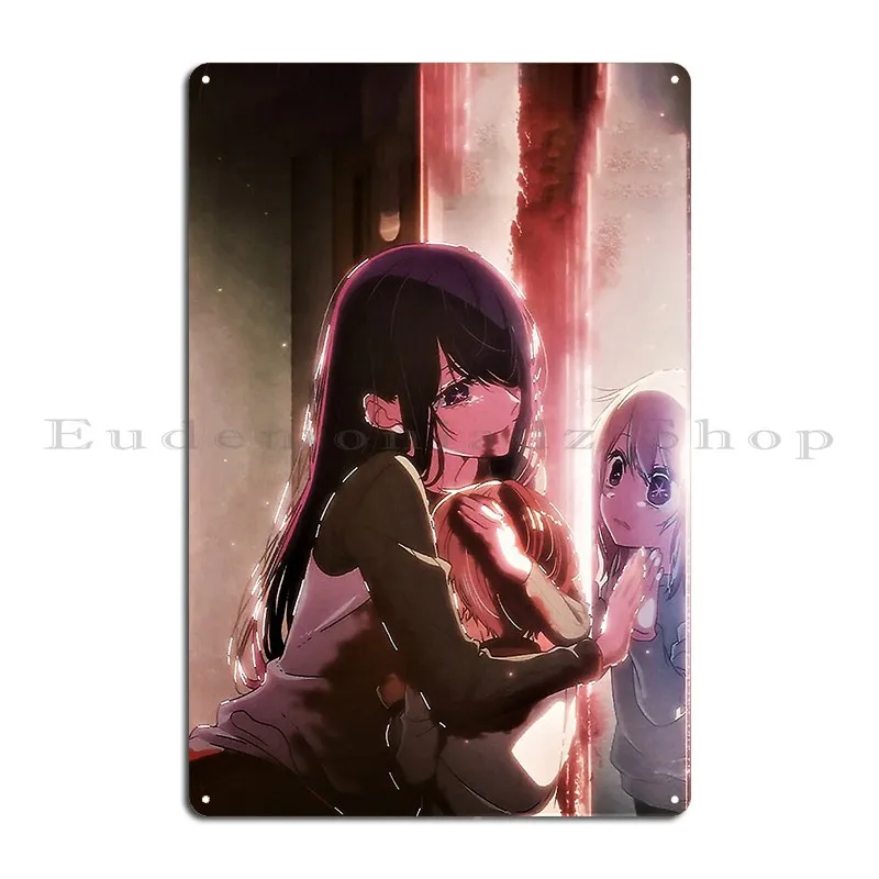 Oshi No Ko Ai Hoshino Booooom Metal Signs Wall Plaque Cinema Personalized Bar Cave Garage Club Tin Sign Poster