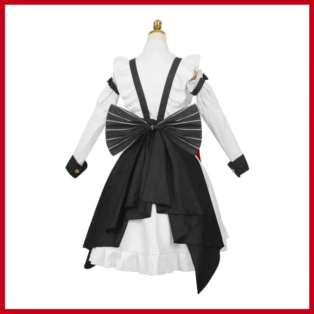 أنيمي لعبة هونكاي تأثير 3 تيريزا نهاية العالم تأثيري حلي شعر مستعار الأبيض لوليتا تنورة خادمة فستان امرأة Kawaii عيد الميلاد البدلة