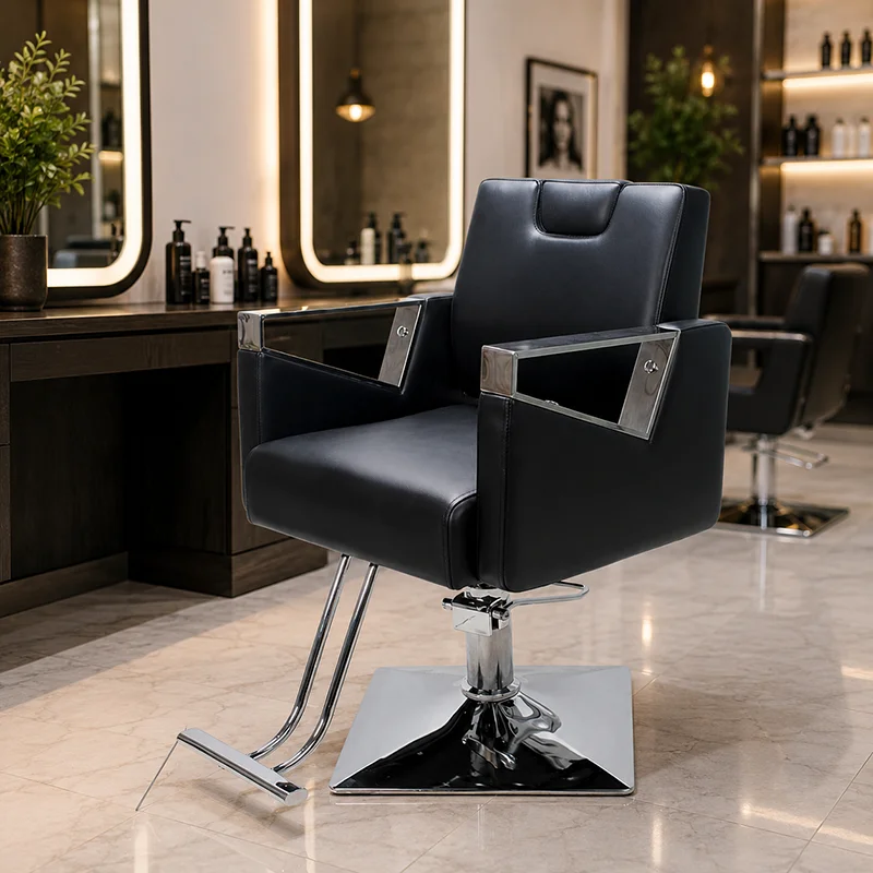 Trendy Barbershop Barber Chair Personalized Gold Swivel Designed Barber Chair Beauty Salon Cadeira De Barbeiro Furniture