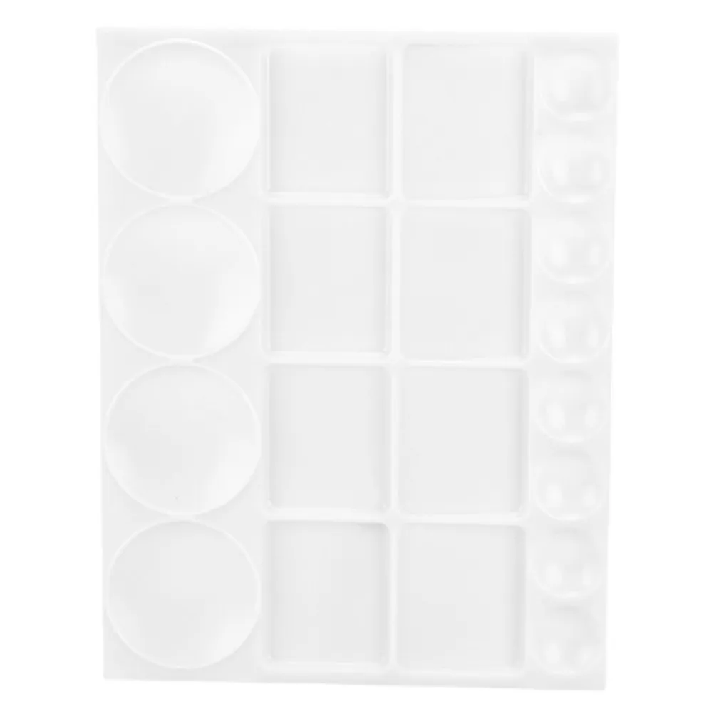 

Пластиковая палитра для красок с гладкой поверхностью, многофункциональный смеситель для акварели, гуаши, акрила, масла, пигментов, поддон для смешивания для художников