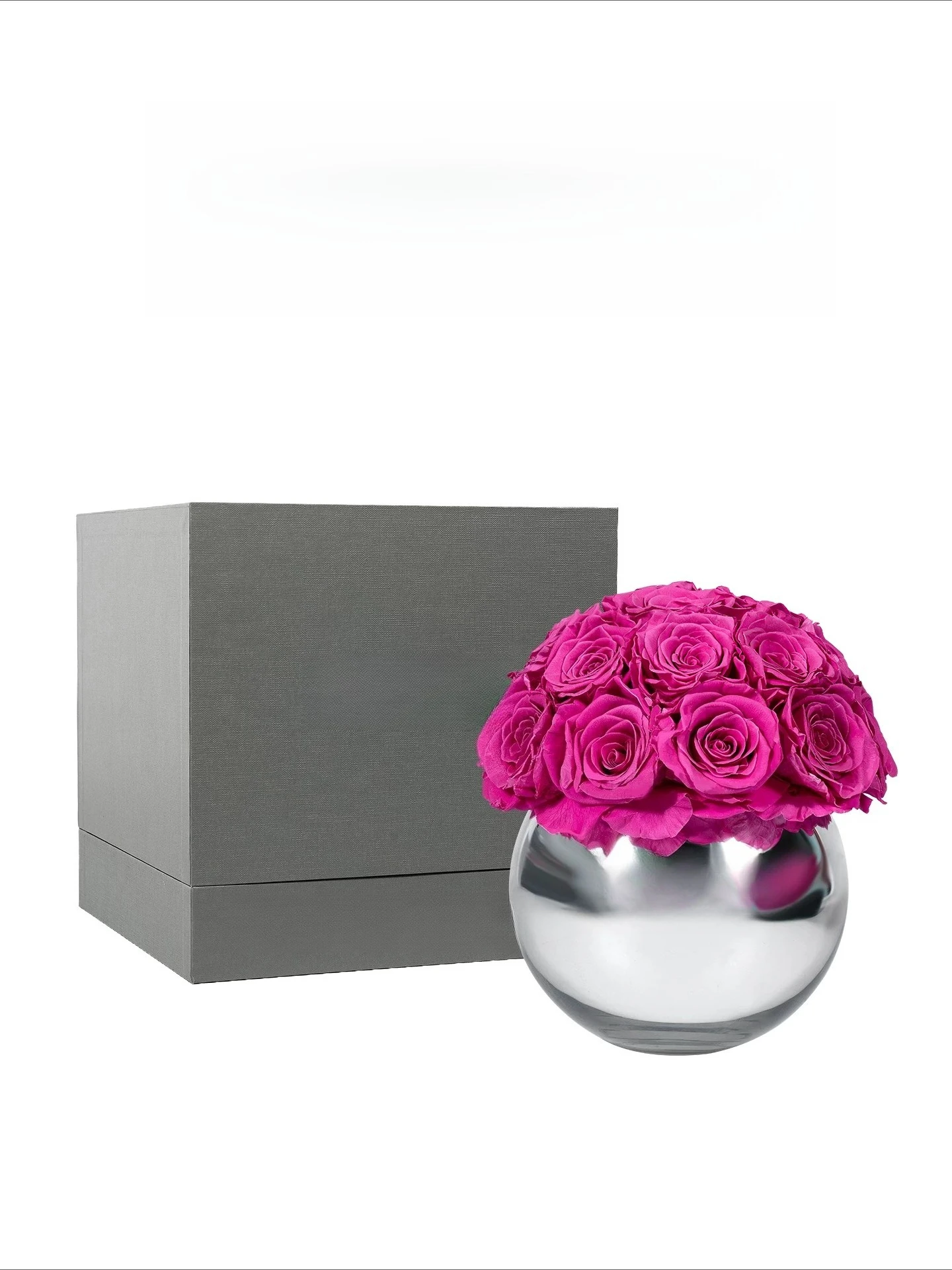 Freud immortality flower rose real vase, wedding housewarming gift, birthday high-end ornament