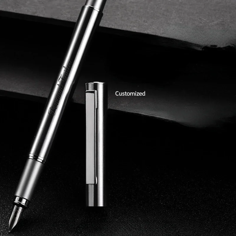 Imagem -05 - Hongdian All Steel Pen Caixa de Presente Tinta Caneta Substituição Bolsa Adequado para Adulto Estudante Escritório Negócios Escrita Prática Hd516