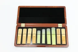 Easter music red maple wood Saxophone Reed case Hold 10 Reeds soft velvet lining
