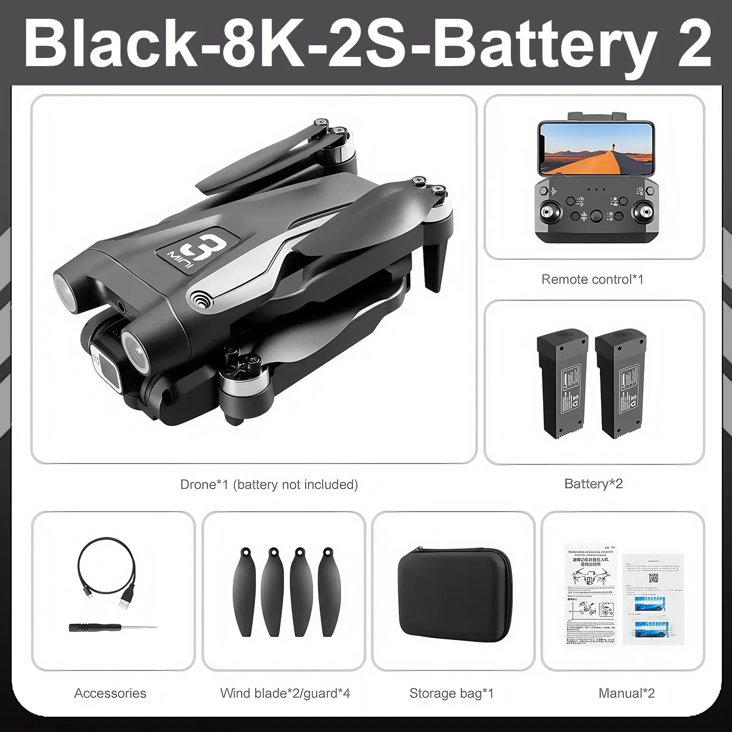 For Xiaomi Z908 Pro/MAX 8K Drone ESC Professional GPS Dron Optical Flow Localization 3sided Obstacle Avoidance Quadcopter Toys