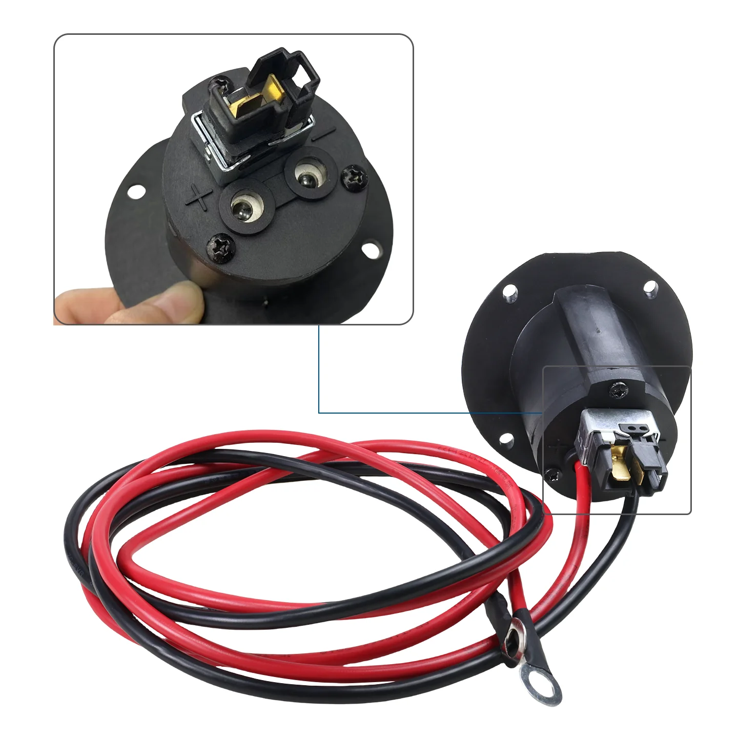 Golf Cart Accessories STAR EAGLE Y40 Charging Socket with Protection Switch for Buggy Car Shuttle Car