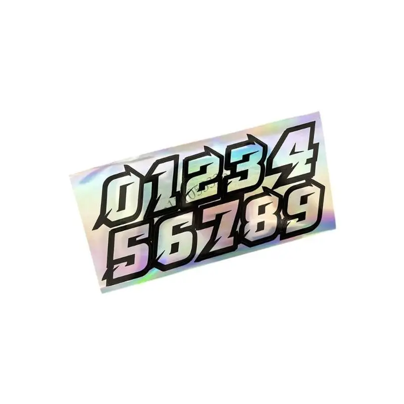 

090E Vibrant Motorcycle Number Plates Quick Application Weatherproof
