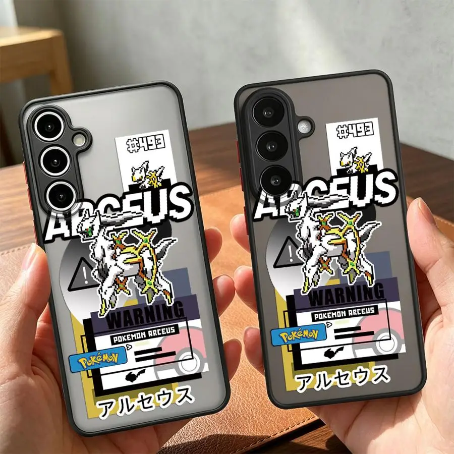 Pokemon Pixel Arceus Case for Samsung Galaxy A14 A23 A52S A72 A54 A53 A34 A36 A16 A15 A56 A55 A37 A17 A52 A73 A57 Phone Cover