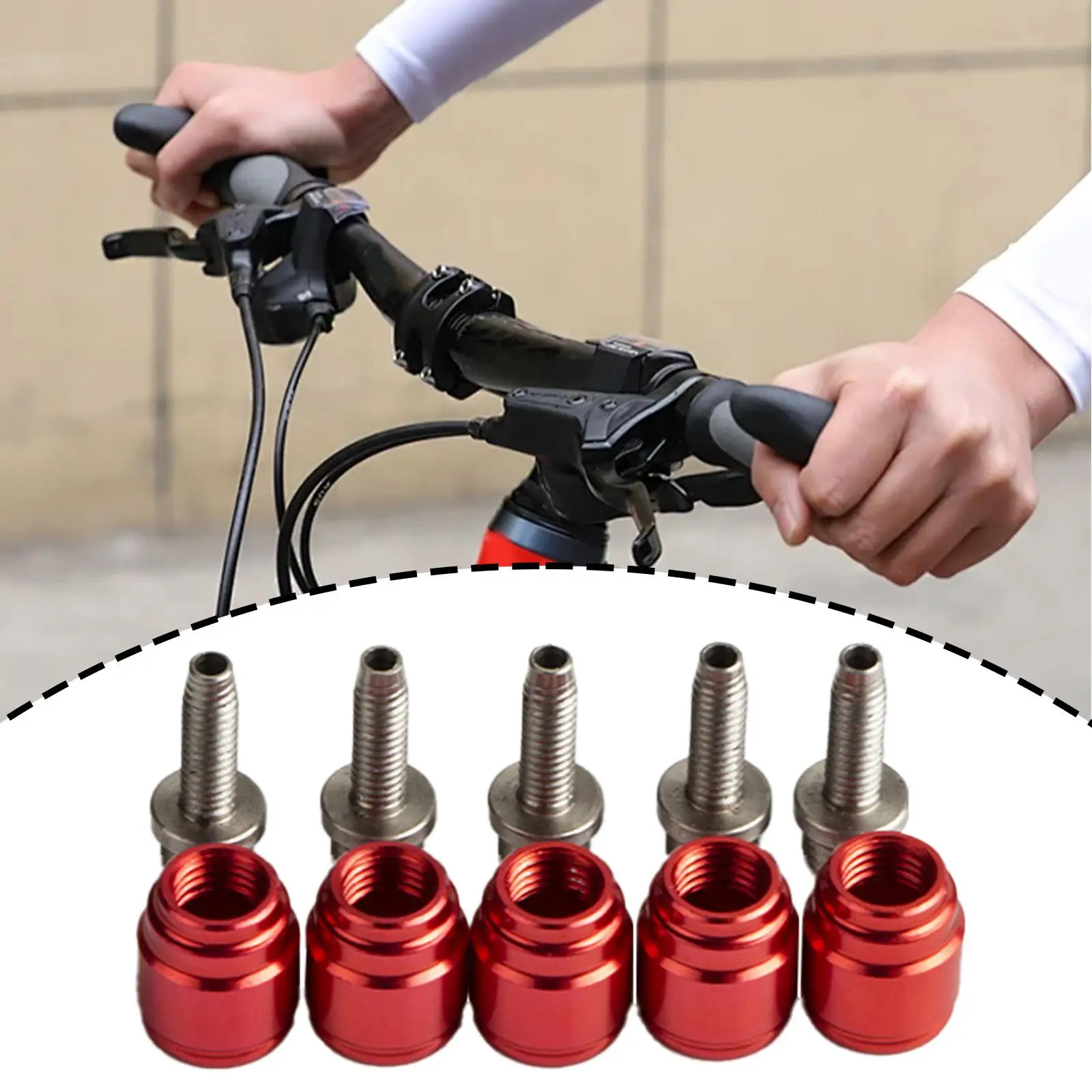 

Brake Olive Connecting Insert Kit Oil Fitting Kit Quick Install Parts Disc Brake Components Aluminum Alloy Olive