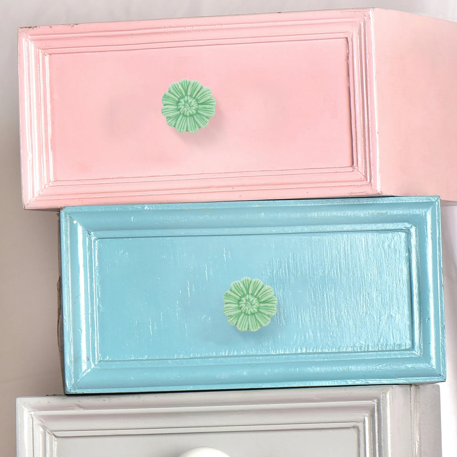 

6 шт. керамические ручки в стиле ретро, декоративные ручки для шкафа, комода, цветы, ручки для шкафов, керамический ящик