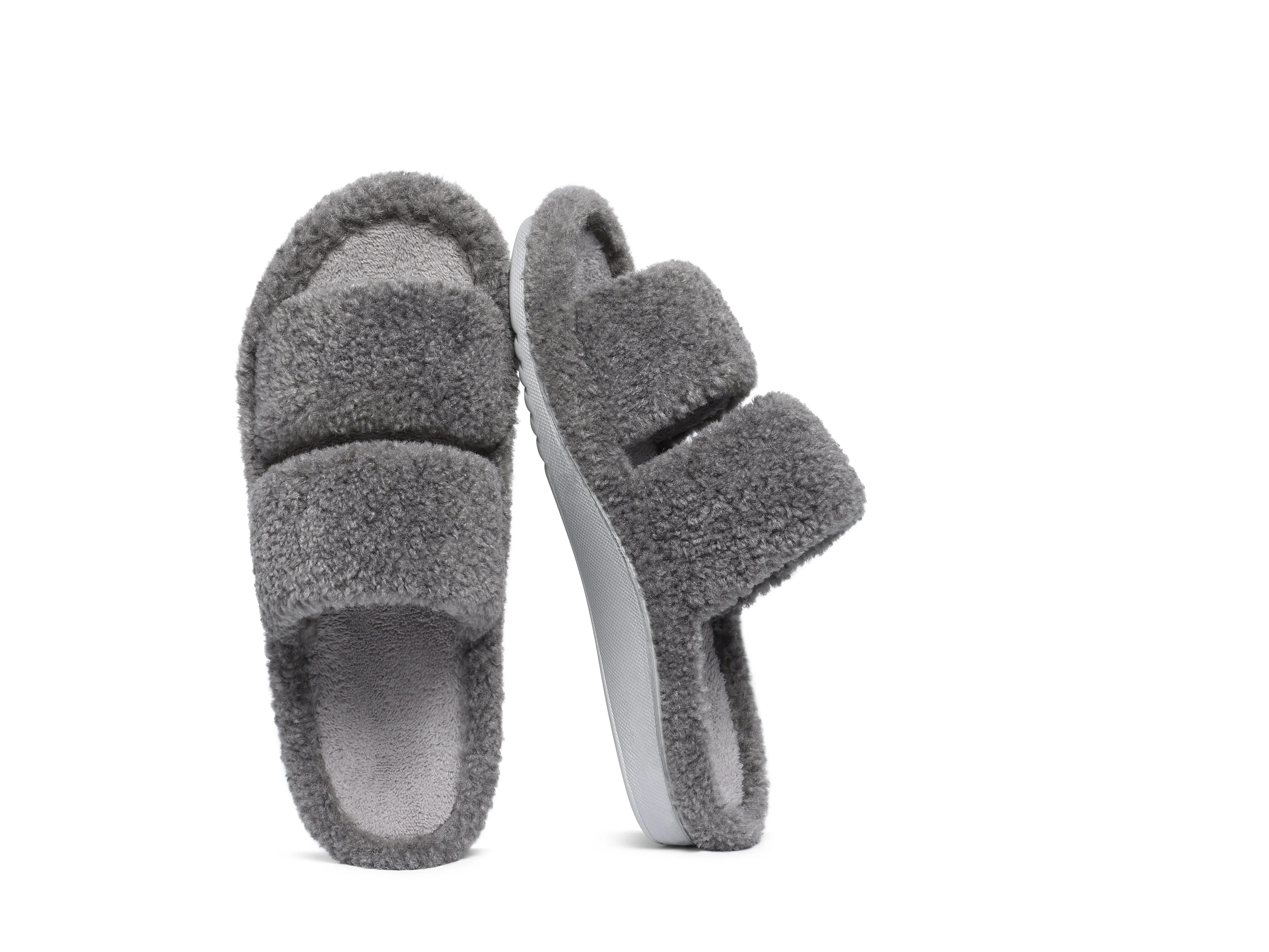 Smile Winter Mode Damen Hausschuhe Anti-Rutsch Weiche Sohlen Haus Rutschen Freizeit Rutschen Plüsch Futter Warme Casual Damen Hausschuhe – Detail 9