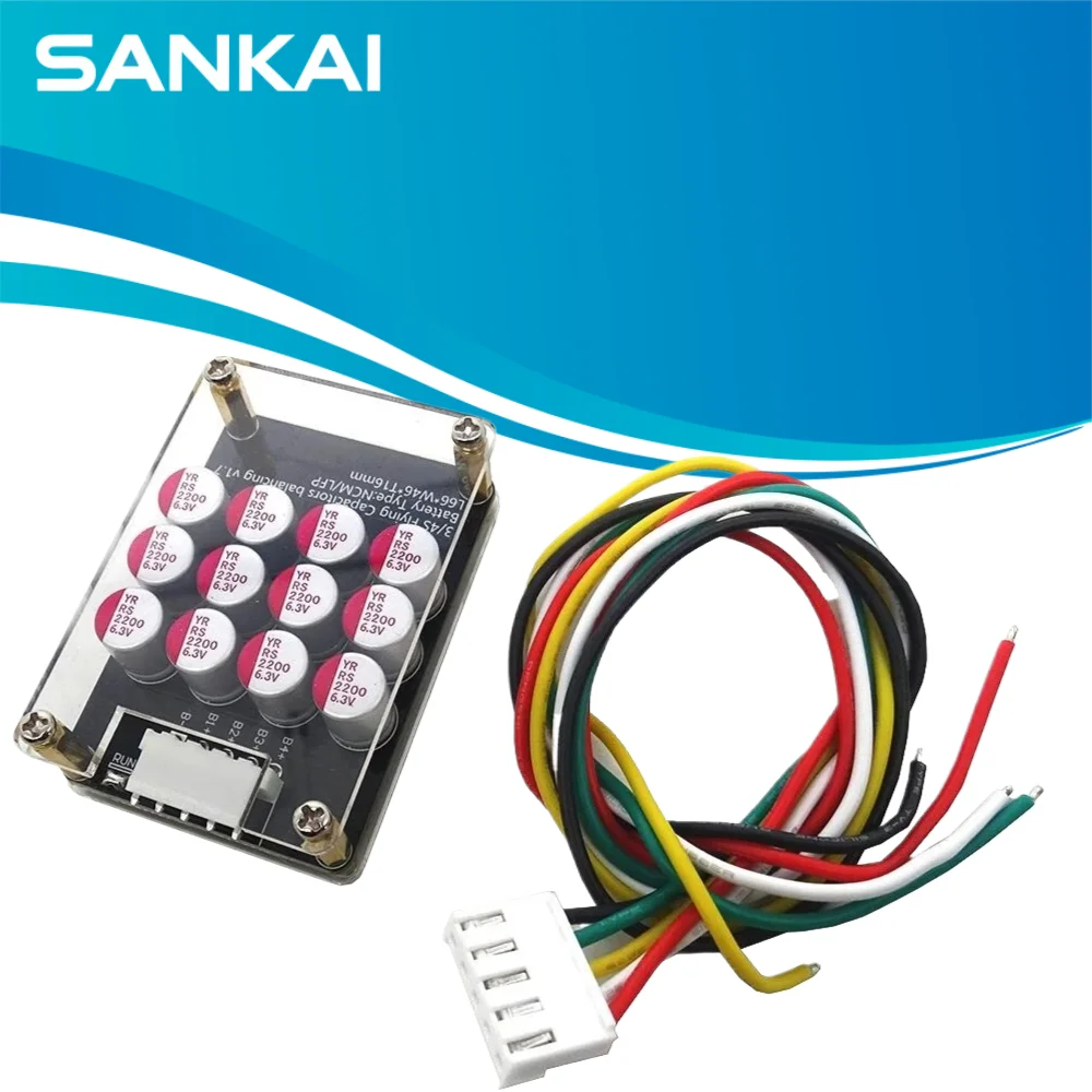 5A 3S 4S Active Equalizer Capacitor Balancer, 12V Li-ion LiFePO4 LTO Battery Energy Transfer Board