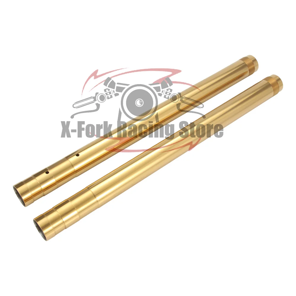 Gold DLC Front Fork Inner Tubes Pipes For Aprilia RS660 2020-2025 2021 2022 2023 2024 41x550mm Shock Absorber Brake Suspension