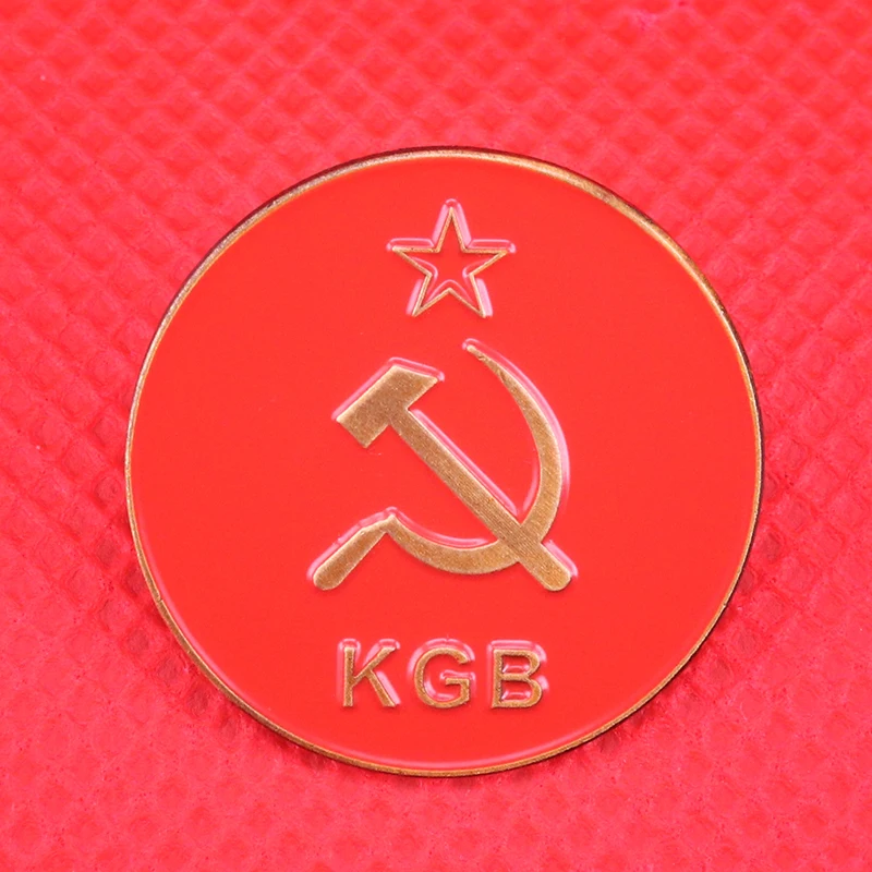

Russian KGB badge red star pins Soviet CCCP medal brooch for men Ussr communism pin jewelry gift antique collection