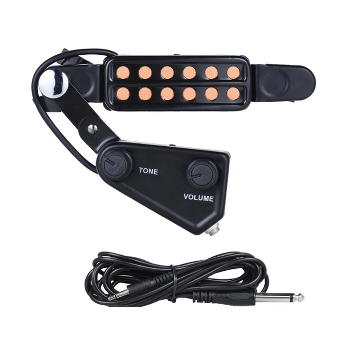 

Звукосниматель акустической гитары с 12 отверстиями звукосниматель Магнитный преобразователь Fader o кабель Запчасти и аксессуары для гитары