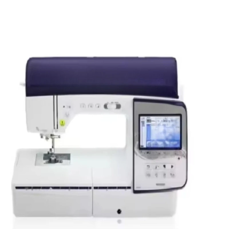 The sewing and embroidery machine can be easily operated by even beginners