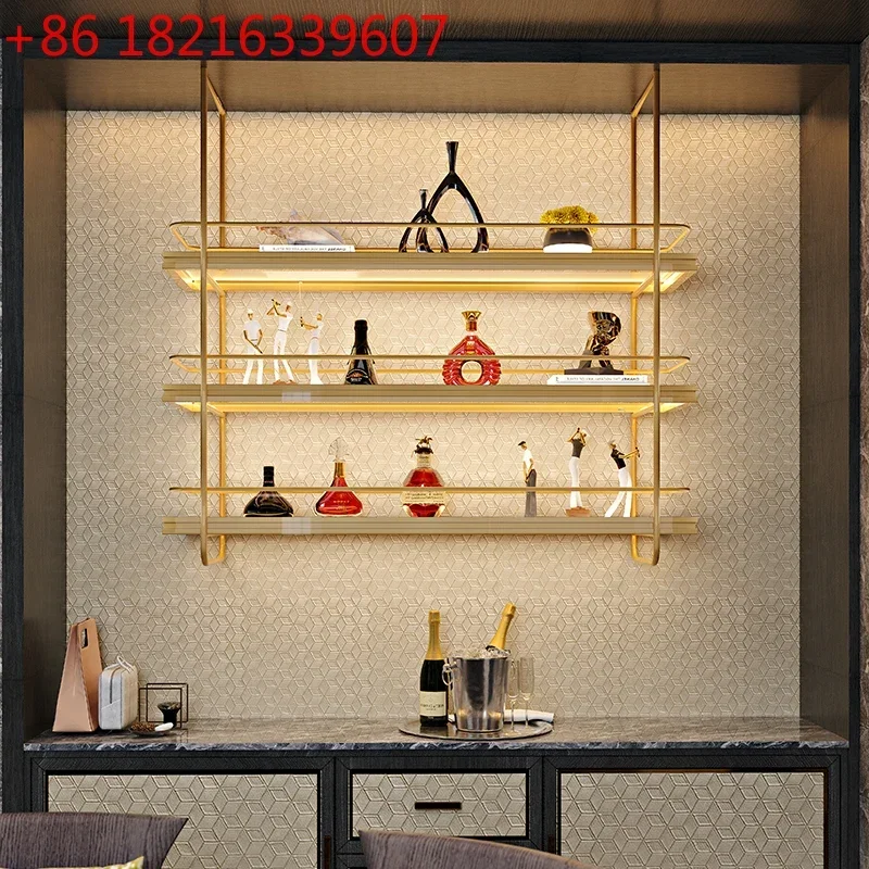 TAO Tao Wine Rack Hanging Cabinet Bar Rack Restaurant Private Room Wall Rack Hanging Wine Cabinet Wine Display