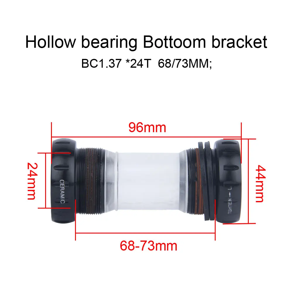 BOLANY-Manivelle de vélo pliante en alliage d'aluminium, 5 boulons, support rapide astronomique, roulement en céramique, pédalier de vélo anodisé CNC, 170mm, 130BCD