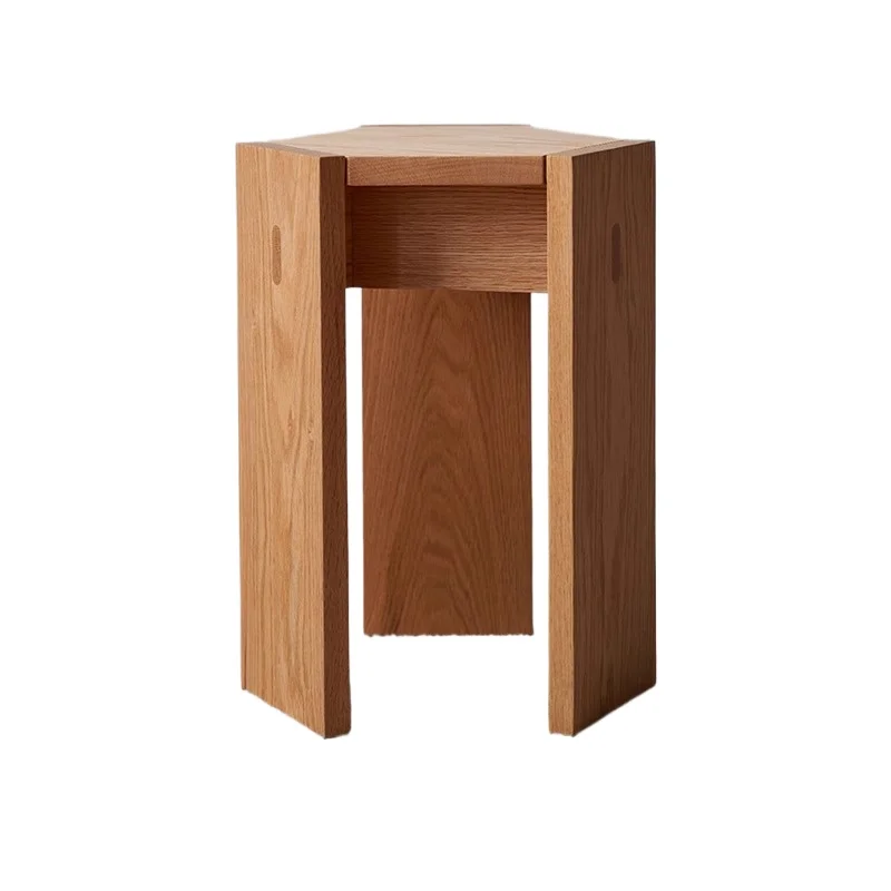 

Oak stackable stool solid wood stackable stool coffee table stool