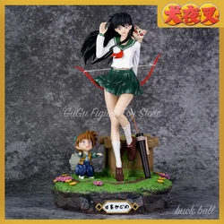 28cm Inuyasha Anime Figure Higurashi Kagome Action  Figurine Pvc Statue Model Collection Decoration Doll Toys For Children Gifts