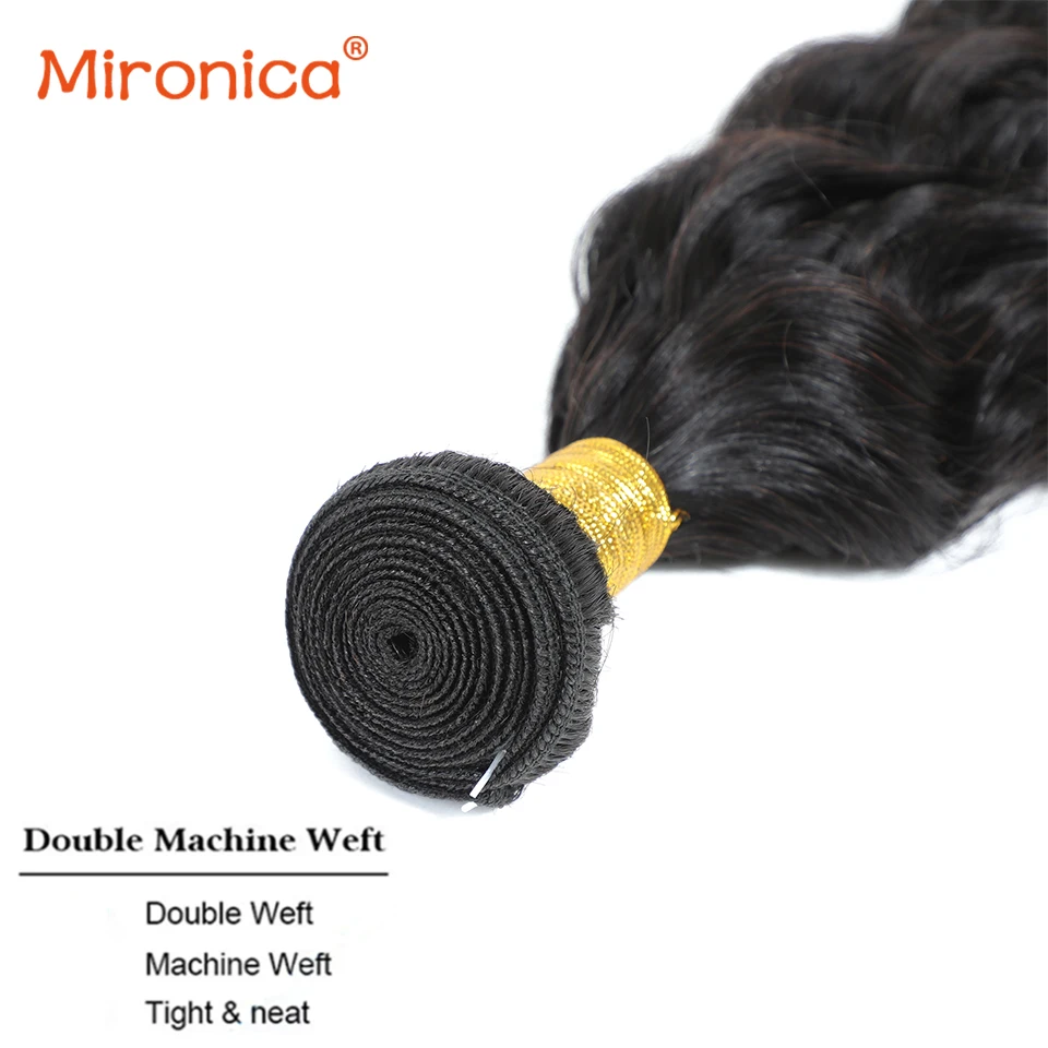 12A Brazilian Hair Natural Wave Bundles Human Hair Unprocessed Raw Double Weft Weaving Remy Hair Extensions #1B Natural Color 2/3/4Bundles Deals For Women Daily Use Birthday Holiday Gift Popular Hairstyles Can Be Dyed And Permed