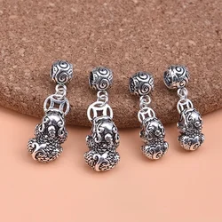 925 sterling silver vintage bracelet necklace Pixiu pendant Handmade DIY jewelry accessories